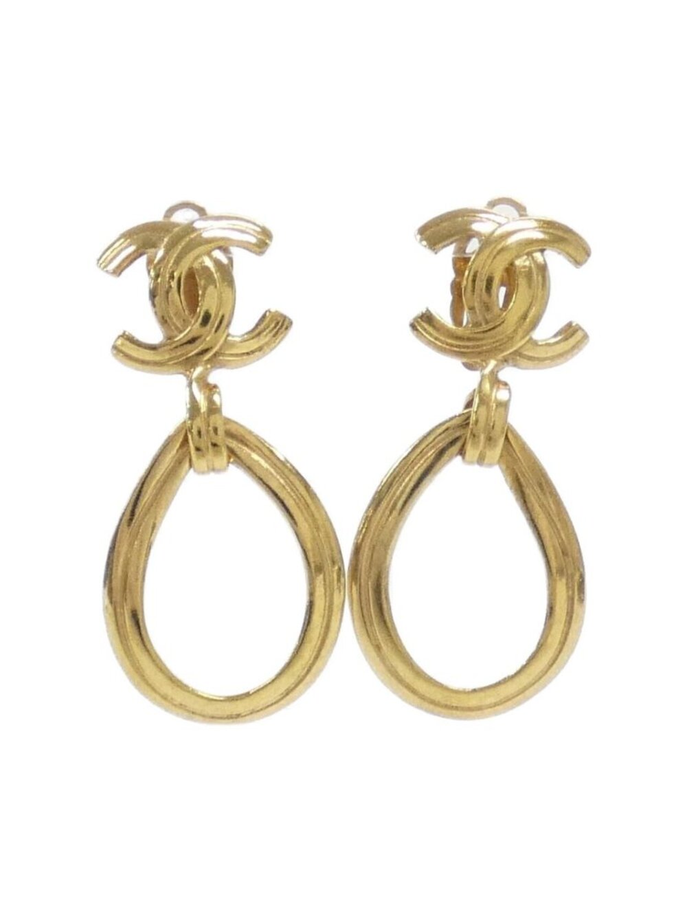 Chanel Vintage Earrings Gold